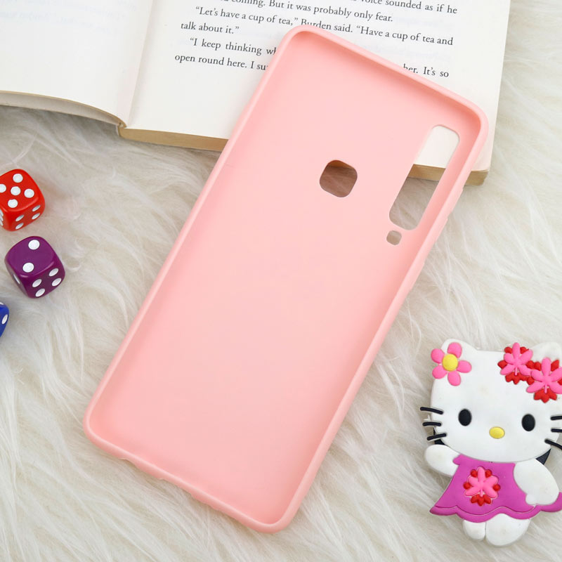 قاب ژله ای صورتی طرح دار کد 7 سامسونگ Samsung Galaxy A9 2018