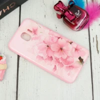 قاب ژله ای صورتی طرح دار کد 8 سامسونگ Samsung Galaxy J4