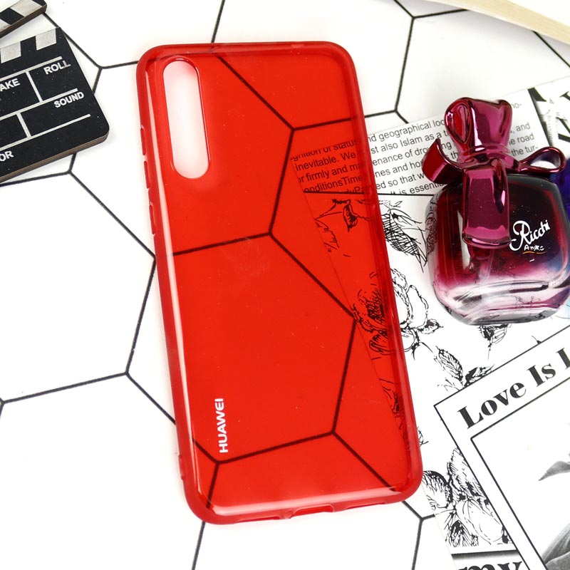 قاب ژله ای شفاف Huawei P20 Pro قرمز