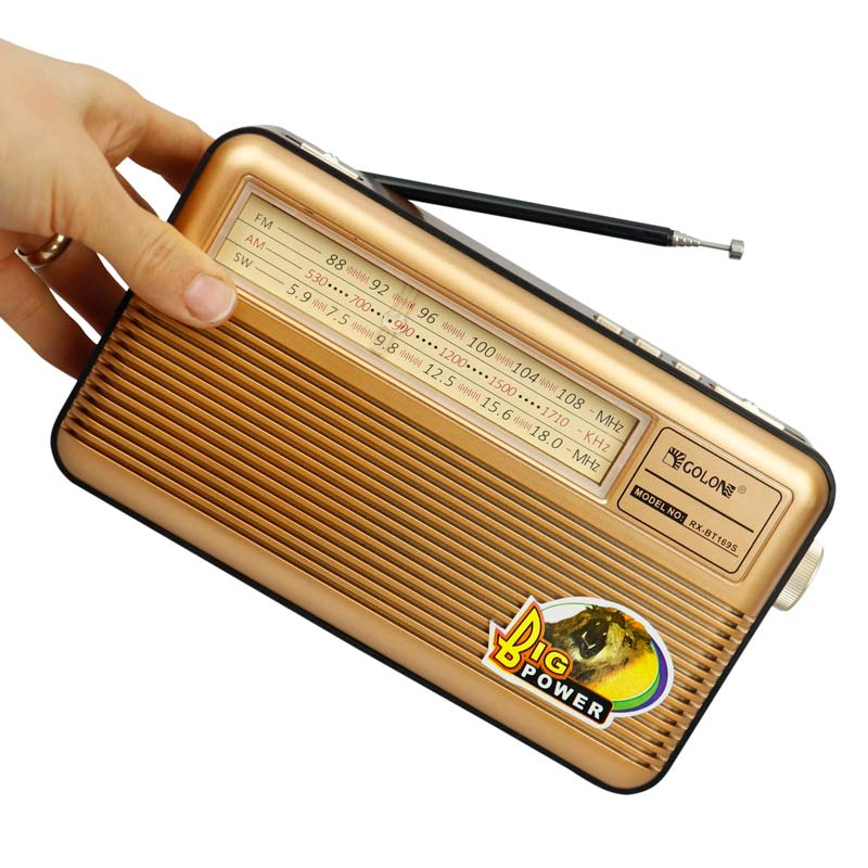 رادیو اسپیکر بلوتوثی رم و فلش خور خورشیدی Golon RX-BT169S