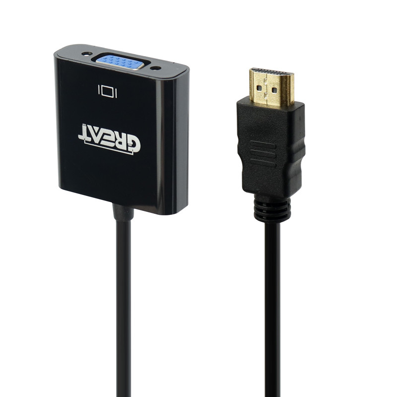 تبدیل Great HDMI To VGA + کابل صدا