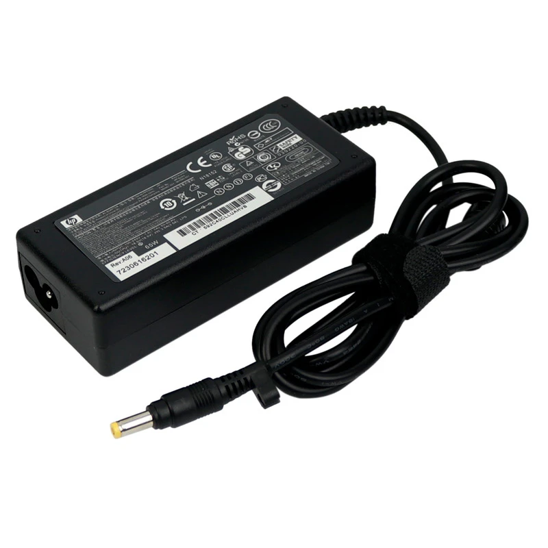 شارژر لپ تاپ سر زرد HP 18.5V 3.5A