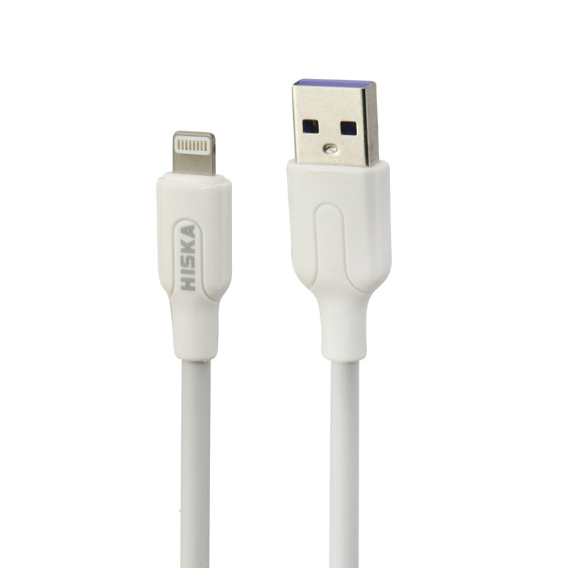 شارژر دیواری Hiska H-109 2Port 2.1A + کابل آیفونی