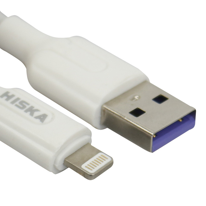 شارژر دیواری Hiska H-109 2Port 2.1A + کابل آیفونی