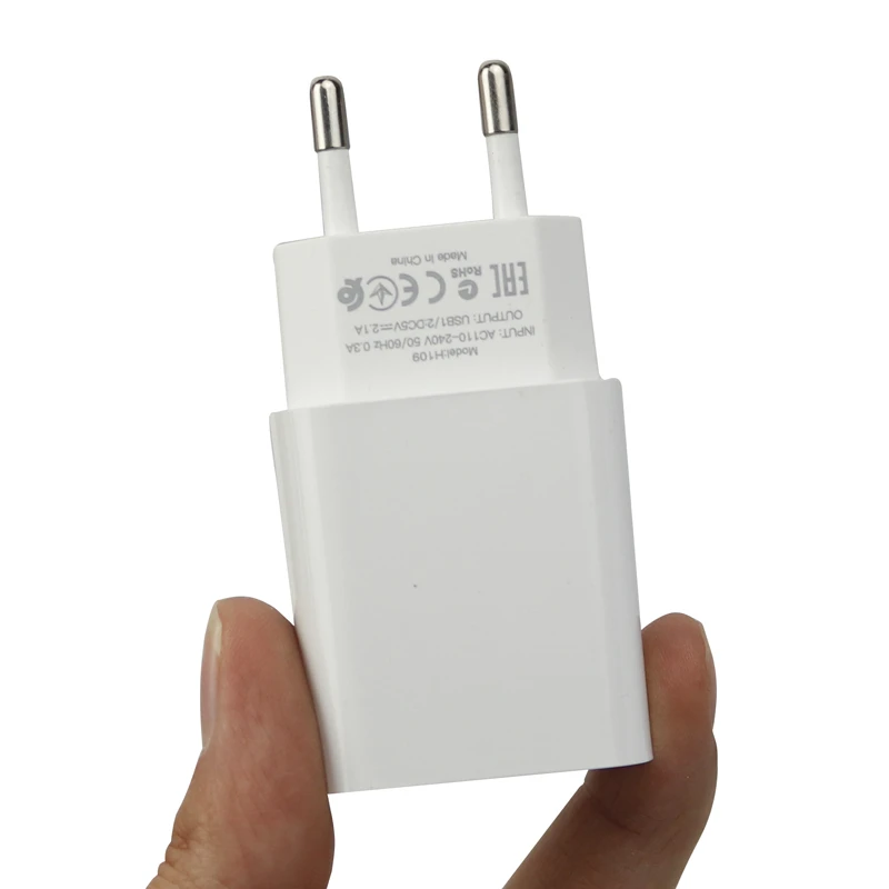 شارژر دیواری Hiska H-109 2Port 2.1A + کابل آیفونی
