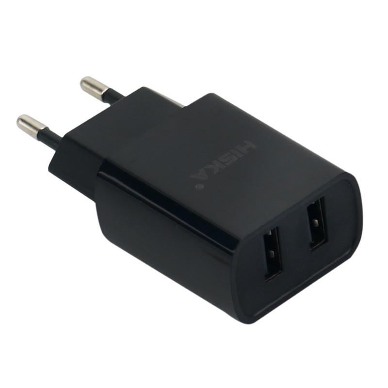 شارژر دیواری Hiska H-109 2Port 2.1A + کابل Type-C