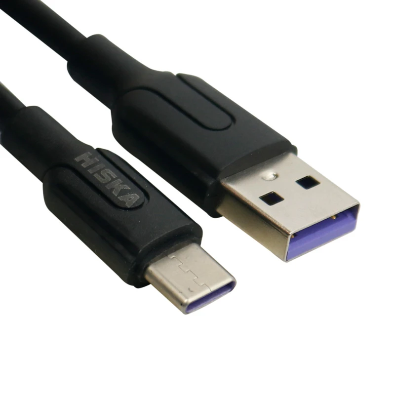 شارژر دیواری Hiska H-109 2Port 2.1A + کابل Type-C