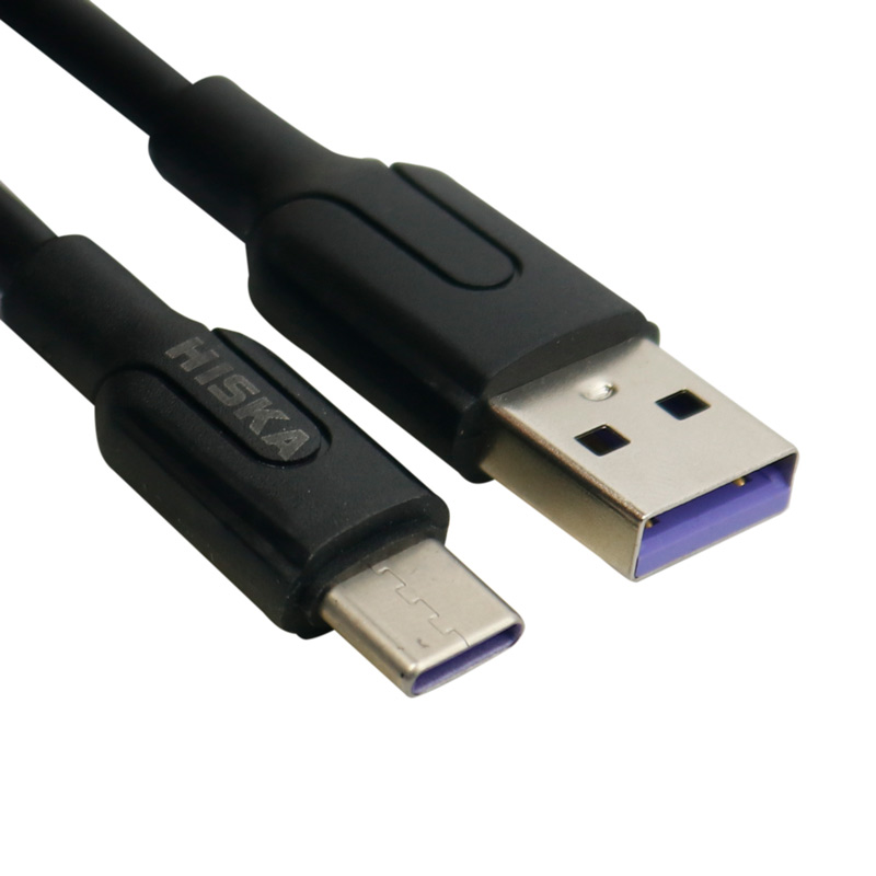 شارژر دیواری Hiska H-109 2Port 2.1A + کابل Type-C