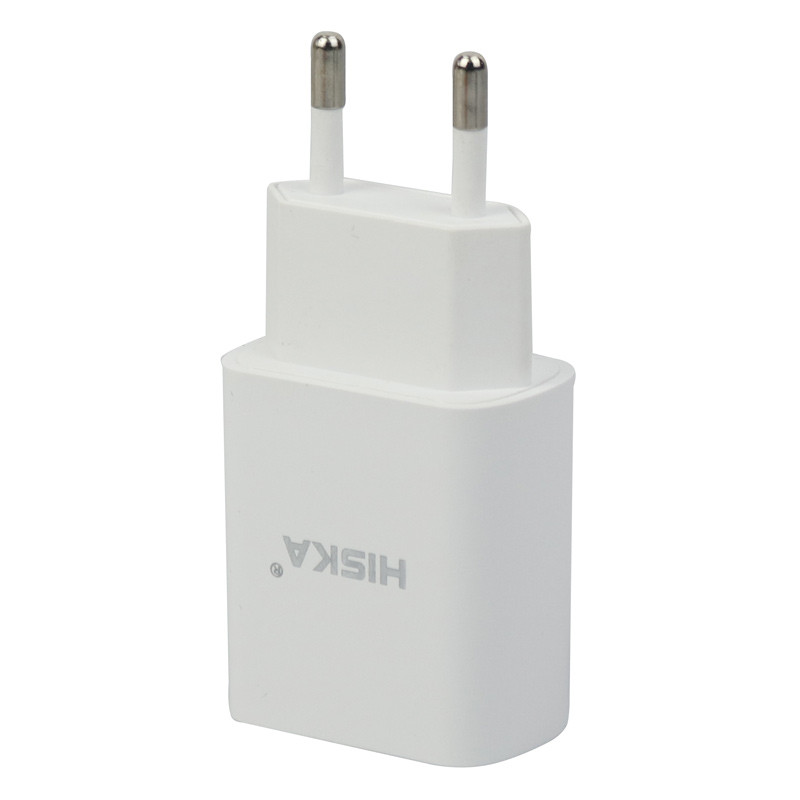 شارژر دیواری Hiska H-109 2Port 2.1A + کابل Type-C