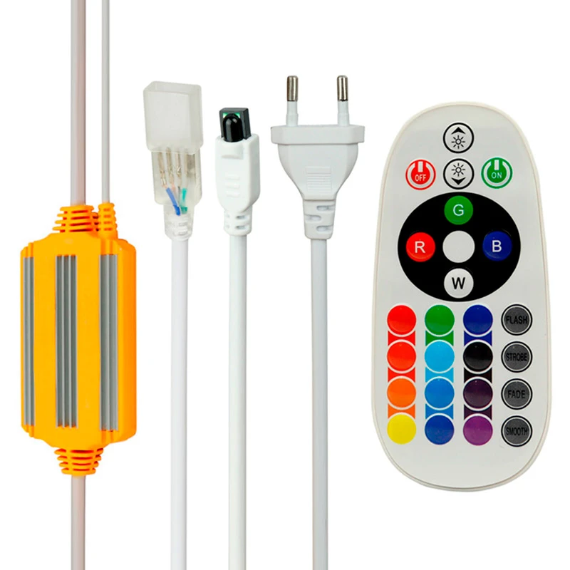 سوکت ریسه RGB طول 53 سانتی متری + ریموت کنترل