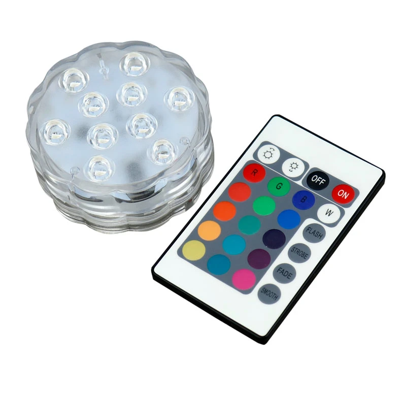 لامپ رقص نور LED RGB Submersible Light + ریموت کنترل
