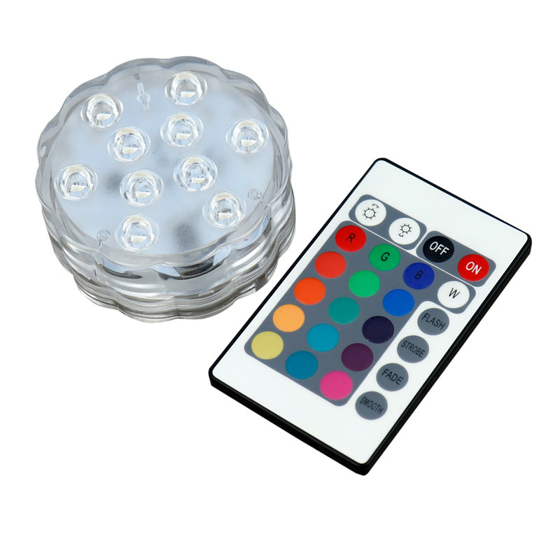 لامپ رقص نور LED RGB Submersible Light + ریموت کنترل