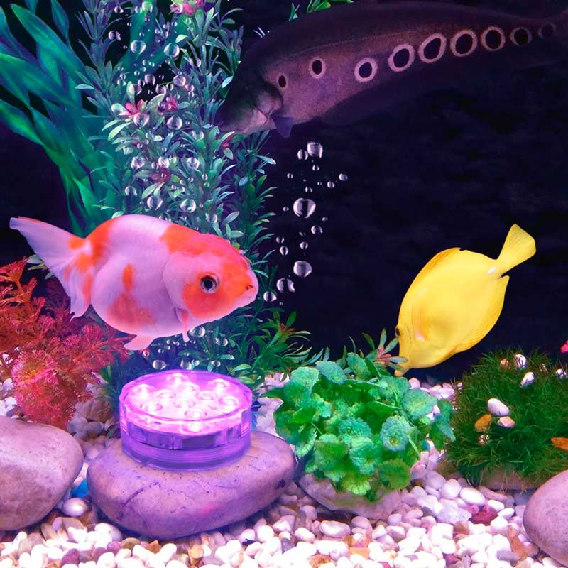 لامپ رقص نور LED RGB Submersible Light + ریموت کنترل