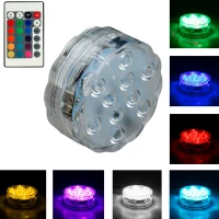 لامپ رقص نور LED RGB Submersible Light + ریموت کنترل