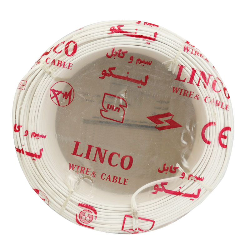 سیم برق افشان نایلونی 1.5*2 لینکو حلقه 100 متری