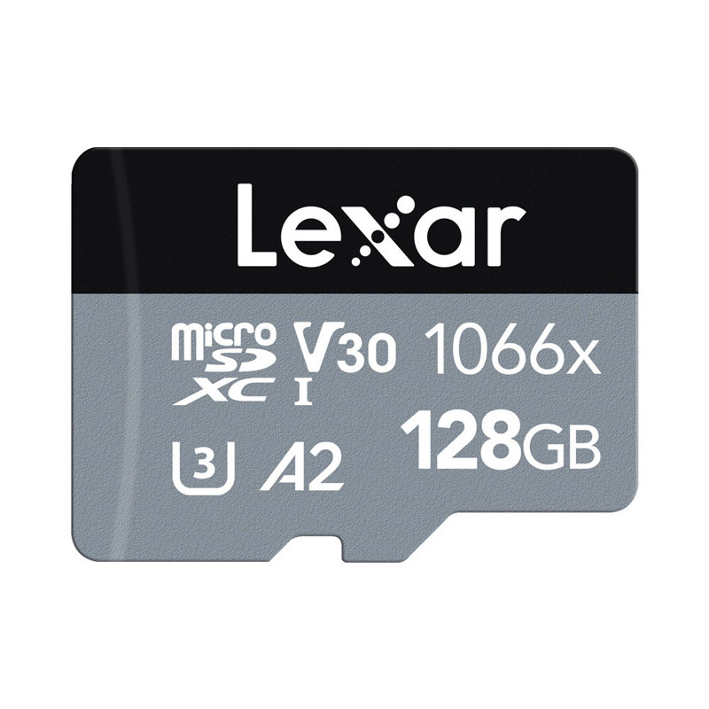 رم میکرو 128 گیگ لکسار Lexar Silver Series 1066X A2 V30 U3 C10 160MB/s + خشاب