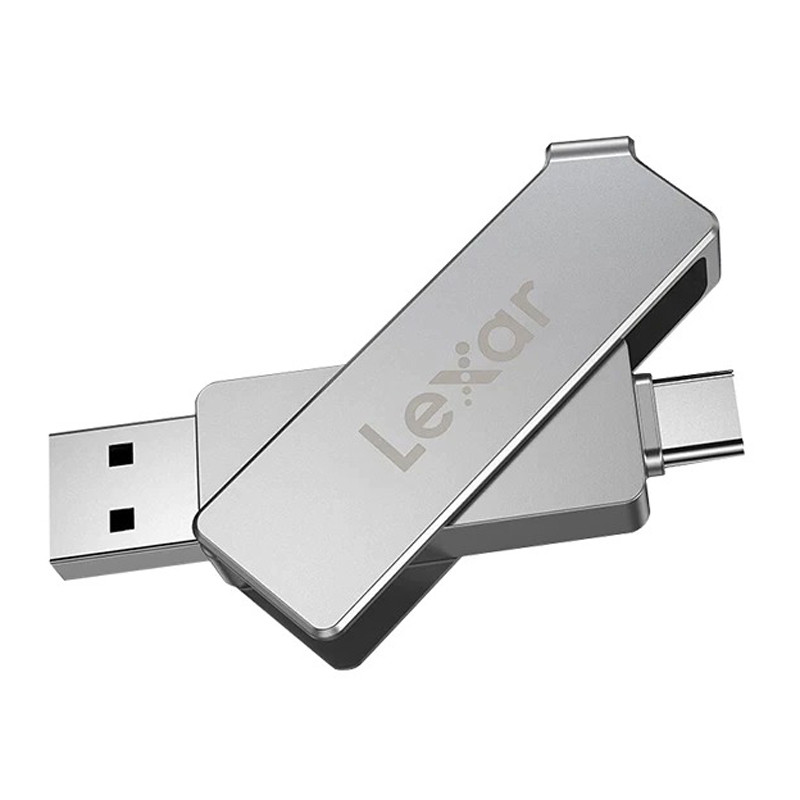 فلش 256 گیگ لکسار Lexar JumpDrive D30c OTG Type-C USB3.1