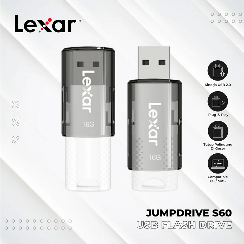 فلش 16 گیگ لکسار Lexar JumpDrive S60