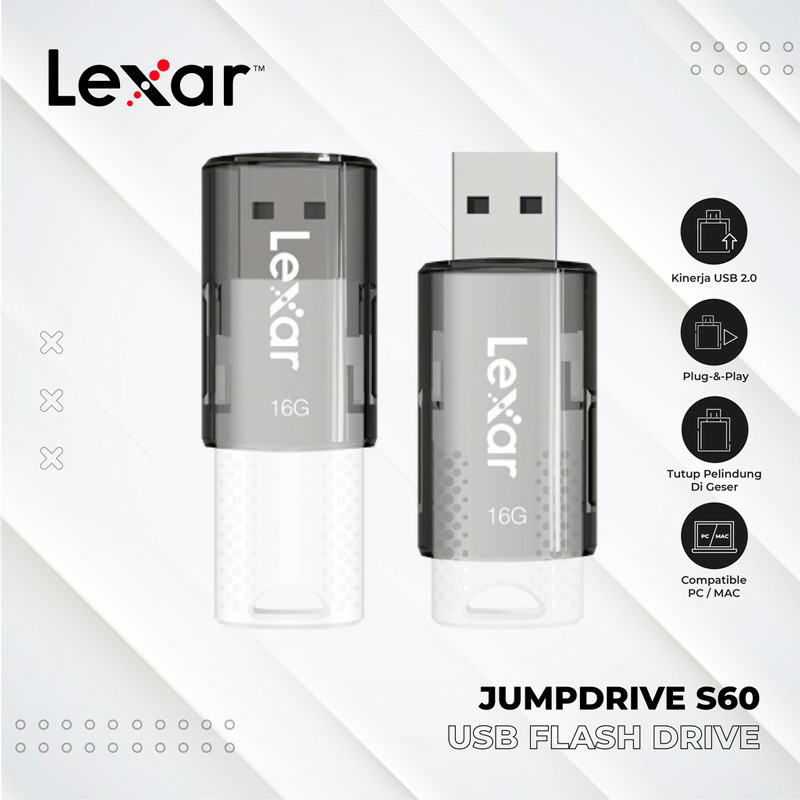 فلش 16 گیگ لکسار Lexar JumpDrive S60