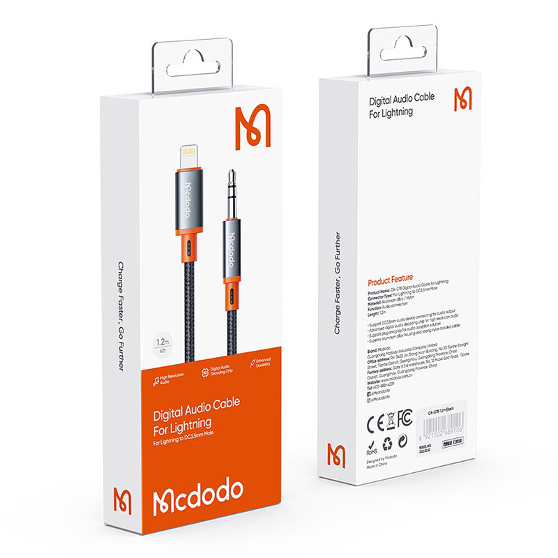 کابل تبدیل Mcdodo CA-0780 Lightning To AUX 1.2m