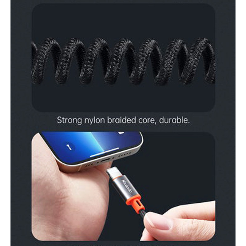 کابل تبدیل فنری Mcdodo CA-0890 Lightning To AUX 1.8m