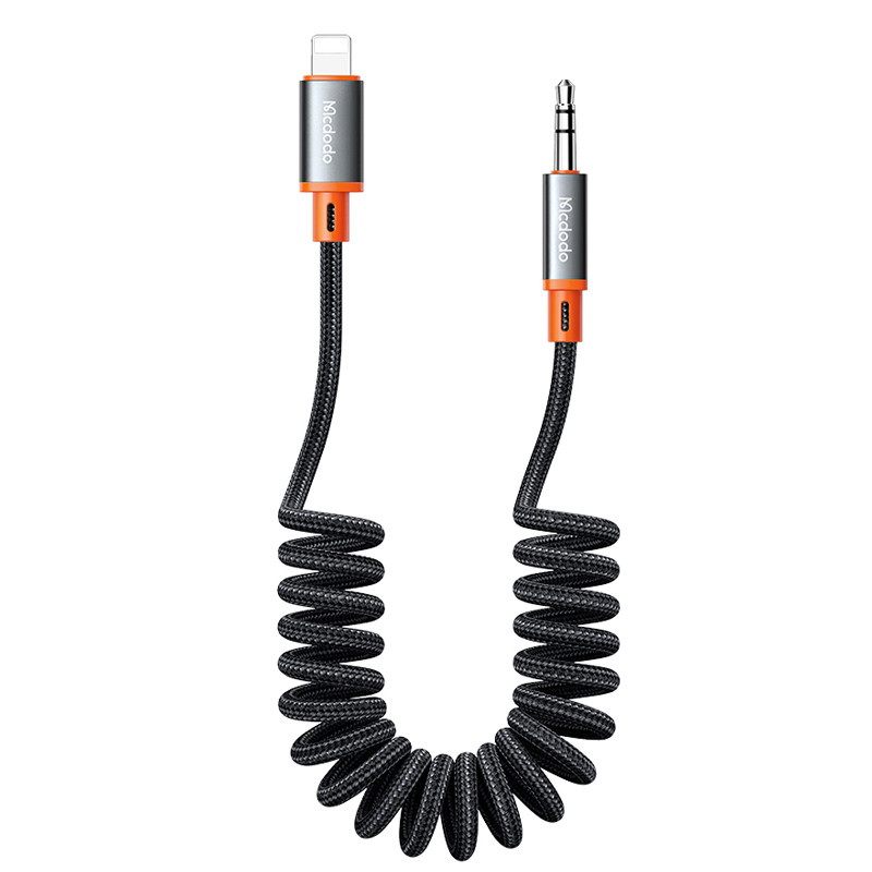 کابل تبدیل فنری Mcdodo CA-0890 Lightning To AUX 1.8m