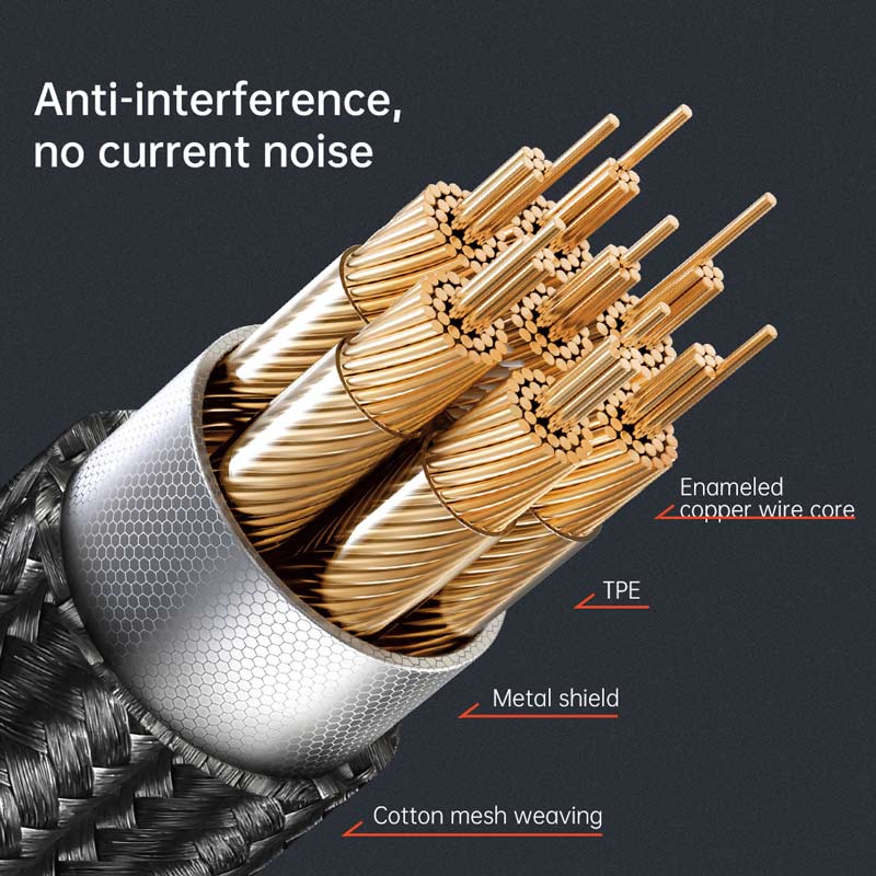 کابل تبدیل فنری Mcdodo CA-0890 Lightning To AUX 1.8m