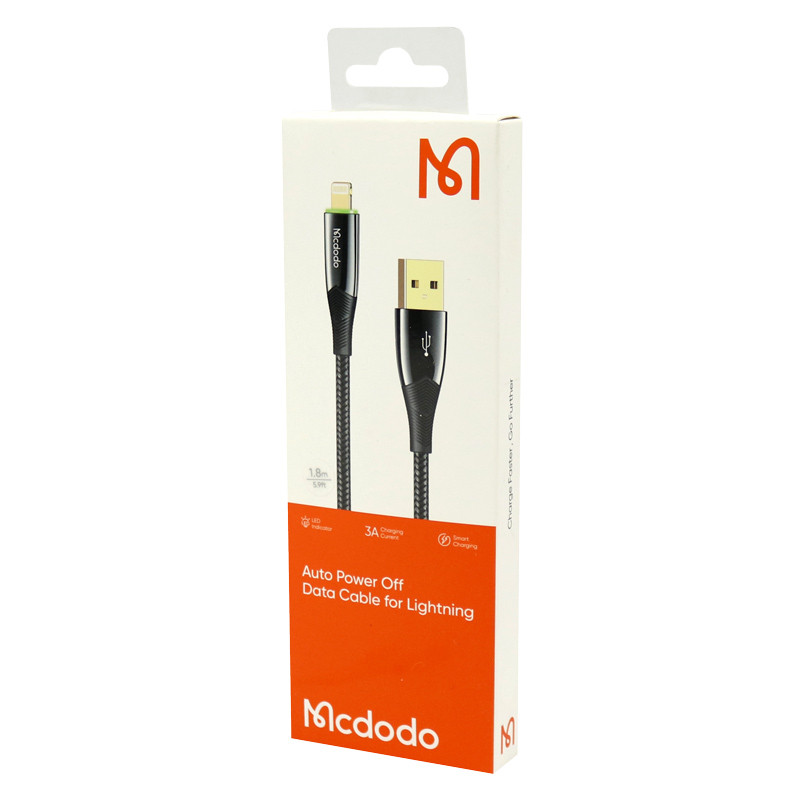 کابل آیفونی فست شارژ Mcdodo CA-8063 3A 1.8m
