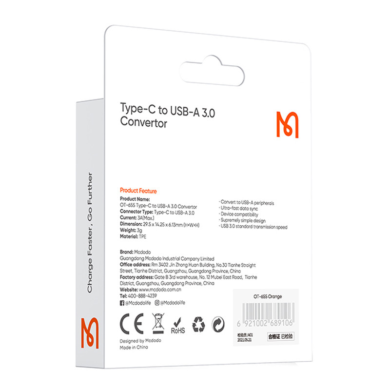 تبدیل Mcdodo OT-6550 Type-C To USB
