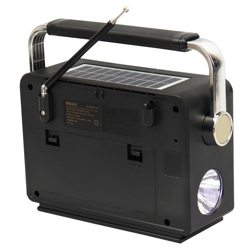رادیو اسپیکر بلوتوثی رم و فلش خور خورشیدی Meier M-527BT-S
