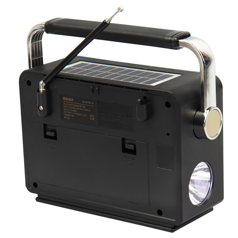 رادیو اسپیکر بلوتوثی رم و فلش خور خورشیدی Meier M-527BT-S
