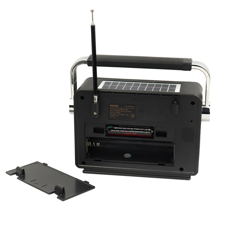 رادیو اسپیکر بلوتوثی رم و فلش خور خورشیدی Meier M-527BT-S