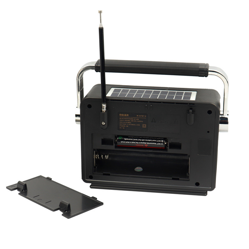 رادیو اسپیکر بلوتوثی رم و فلش خور خورشیدی Meier M-527BT-S