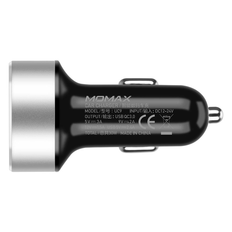 شارژر فندکی فست شارژ Momax UC9 QC3.0 3A 30W