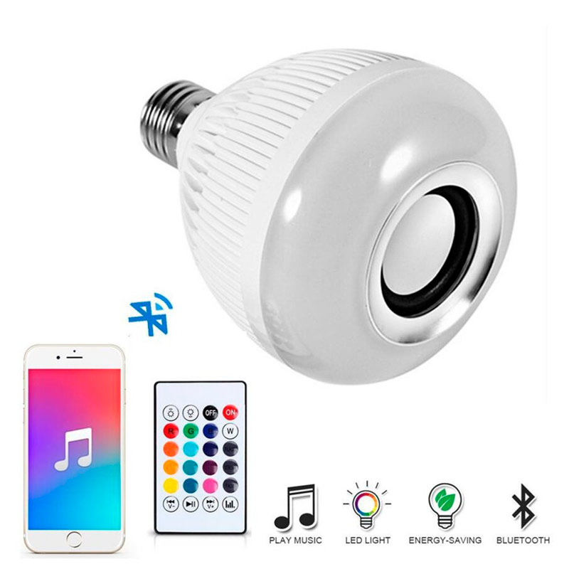 لامپ LED اسپیکر دار بلوتوثی Music Bulb WJ-L2 12W E27 + ریموت کنترل
