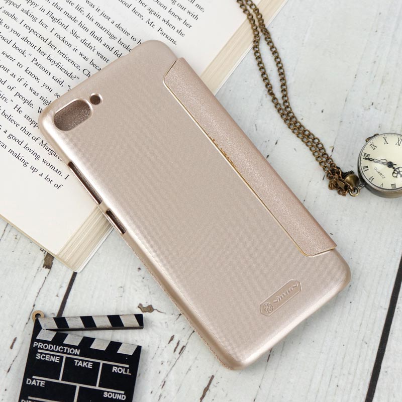 کیف اورجینال کلاسوری Sparkle نیلکین Asus Zenfone 4 Max ZC554KL طلایی