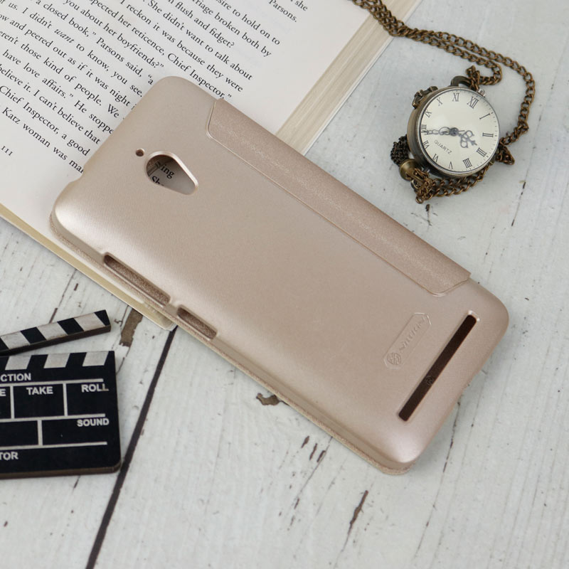 کیف اورجینال کلاسوری Sparkle نیلکین Asus Zenfone Go ZC500TG طلایی