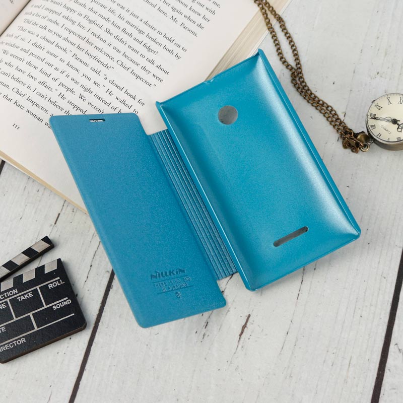 کیف اورجینال کلاسوری Sparkle نیلکین Microsoft Lumia 435 آبی