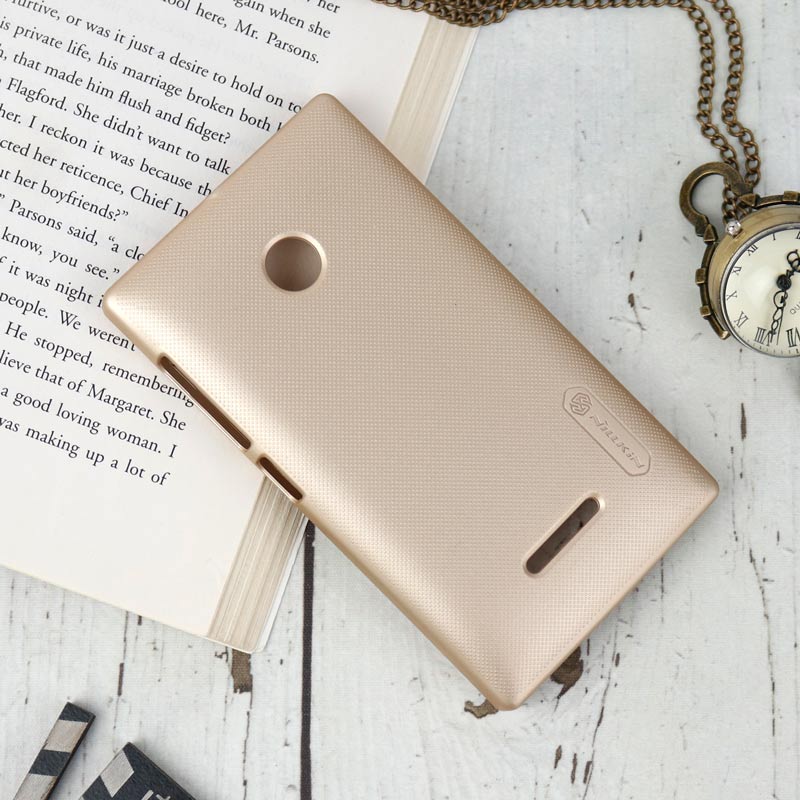 قاب اورجینال ضدضربه Super Frosted نیلکین Microsoft Lumia 435 طلایی