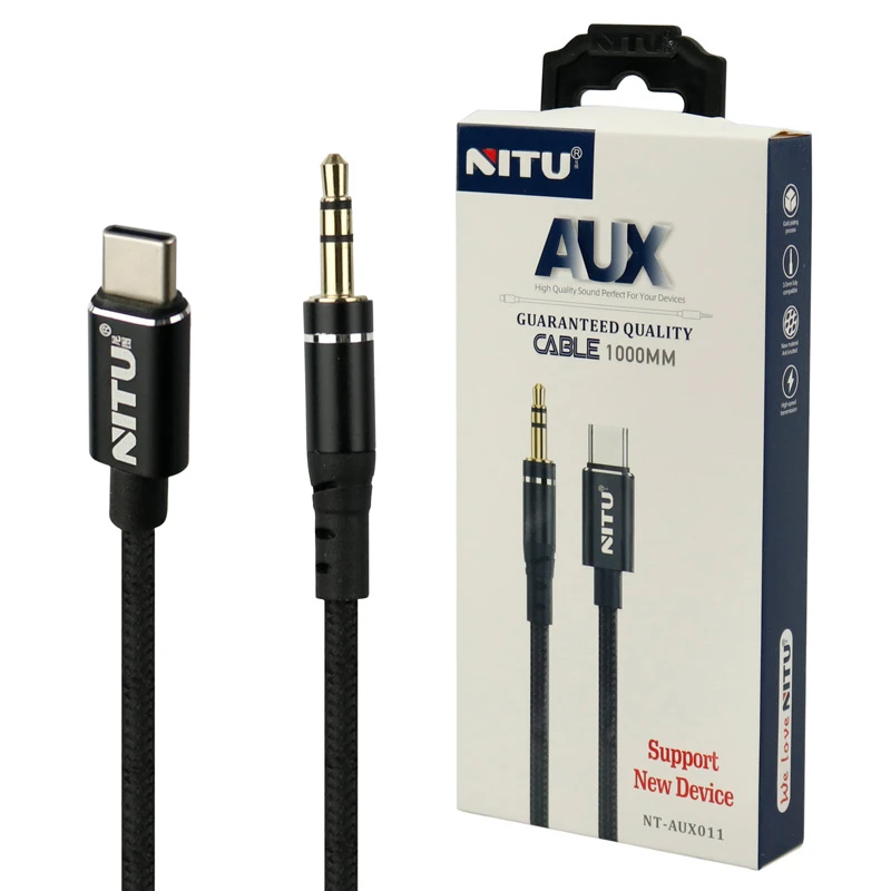 کابل تبدیل Type-C به AUX نیتو NT-AUX011 طول 1 متر