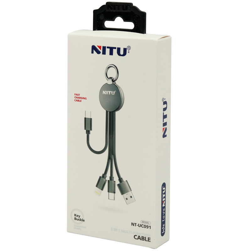 کابل کوتاه 3 سر Nitu NT-UC091 20cm
