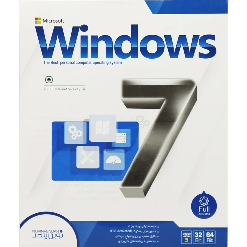 Windows 7 + ESET Internet Security 14 1DVD5 نوین پندار