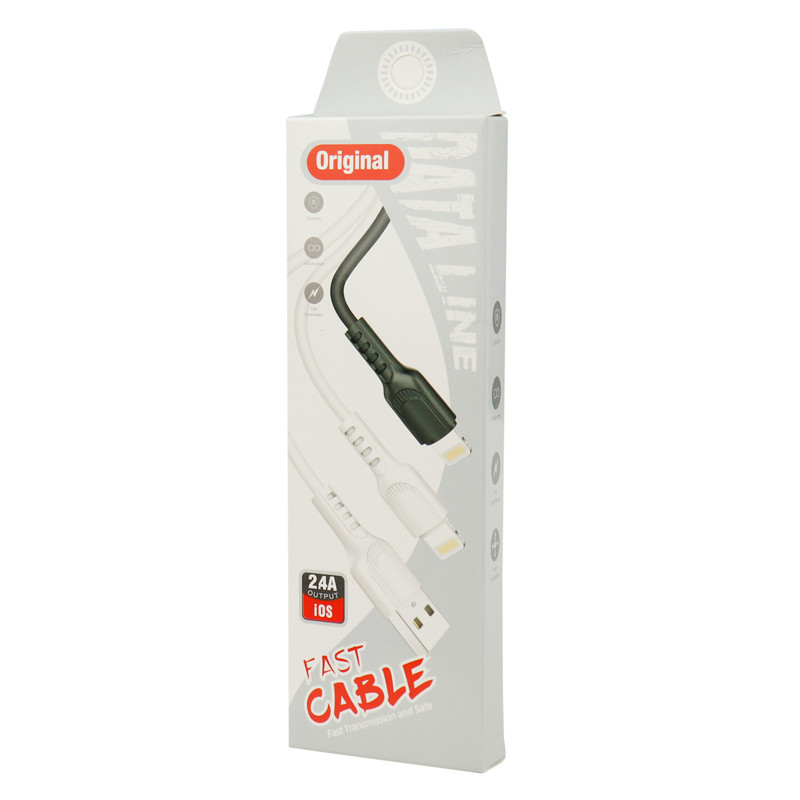 کابل سیلیکونی آیفونی فست شارژ Original 2.4A 1m