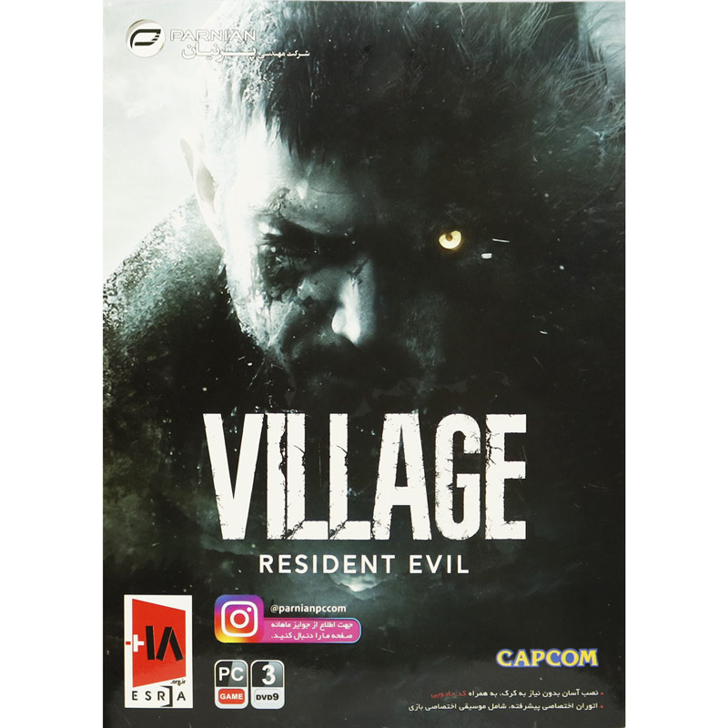 بازی Resident Evil Village 3DVD9 پرنیان مناسب برای PC