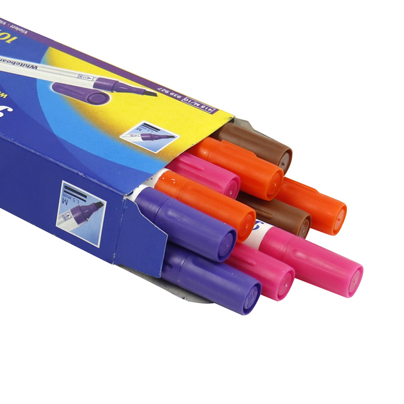 ماژیک وایت برد پلیکان نوک تخت رنگی Pelikan 418M/10 939927 بسته 10 عددی