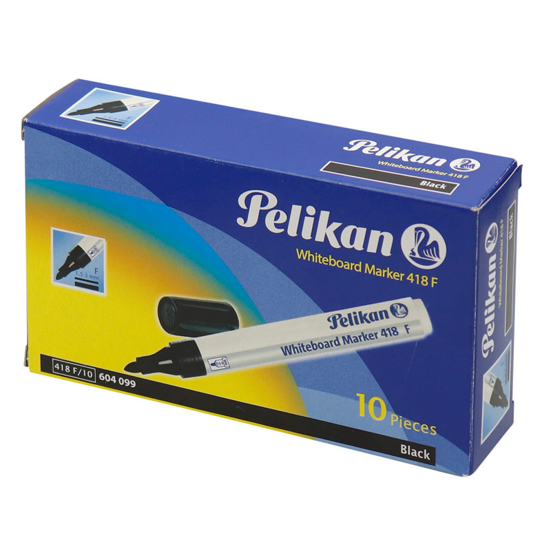 ماژیک وایت برد پلیکان نوک گرد رنگی Pelikan 604099 بسته 10 عددی