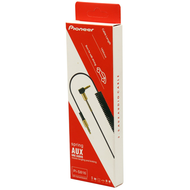 کابل فنری Pioneer Pi-S816 AUX 1.8m یکسر L