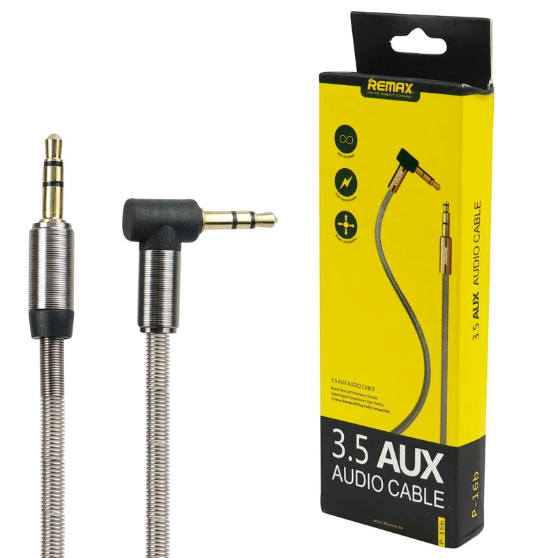 کابل AUX ریمکس P-16B یکسر L طول 1 متر