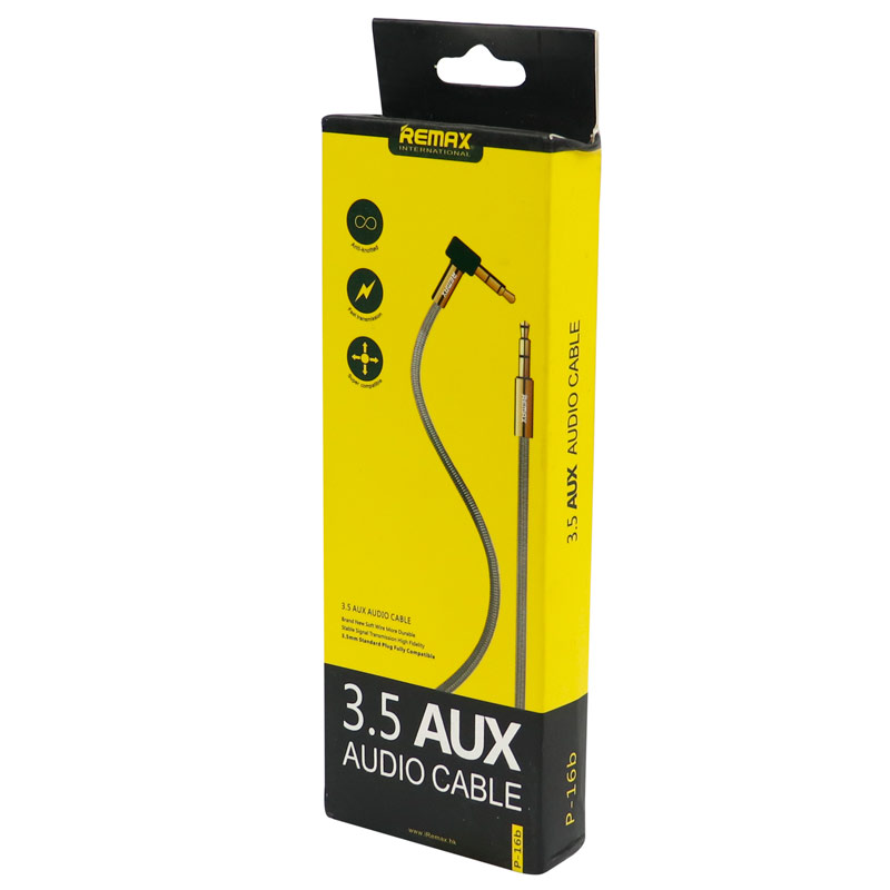 کابل Remax P-16B AUX 1m یکسر L