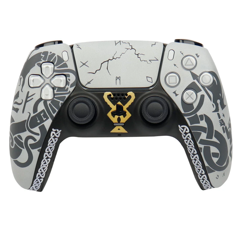 دسته بی سیم اورجینال SONY PlayStation 5 DualSense Costume Edition طرح God of war logo خاکستری